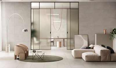 MICROCEMENT, керамогранит, 60x60 см, Кремовый, Матовый (8 мм), K947914R