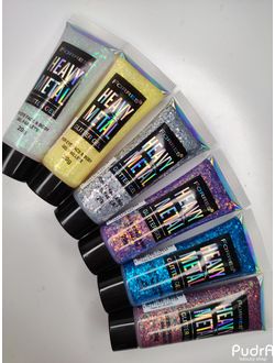 Farres глиттер-гель для глаз, лица и тела Heavy Metal тон 01