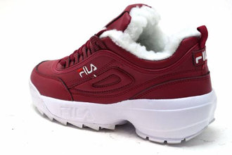 Кроссовки FILA DISRUPTOR 2 All Бордовые Зимние
