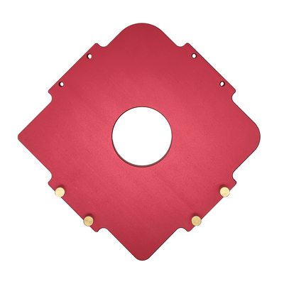 Площадка для фрезеровки радиусов детали из алюминия (шаблон)