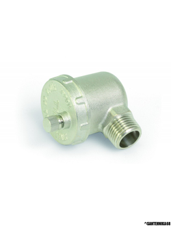 Воздухоотводчик боковой угловой 1/2" никелированный TIM BL5815