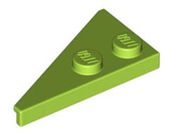 Wedge, Plate 4 x 2 Right, Pointed, Lime (65426 / 6341764)