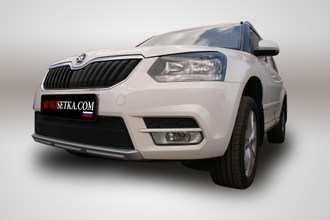 Premium защита радиатора для Skoda Yeti Monte Carlo без парктроников (2014-)