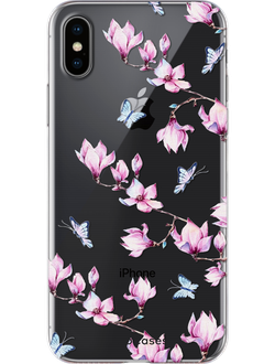 Чехол для Apple iPhone с цветочным дизайном № 128