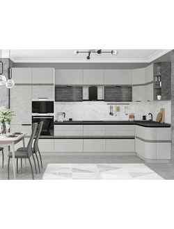 Кухонный гарнитур угловой Бостон размер 401х146 см