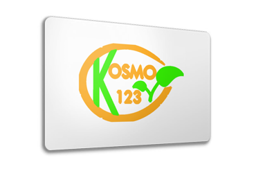 Логотип интернет-магазина профессиональной косметики
"Космо123"