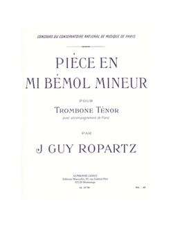 Piece En Mi Bemol Mineur Pour Trombone Tenor