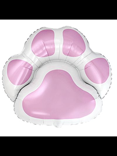 Фольгированный шар с гелием &quot;Лапка розовая&quot; 65 см