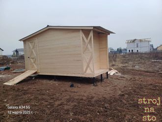 Хозблок с Дровником #45 (Размер 5-2-2.4м)