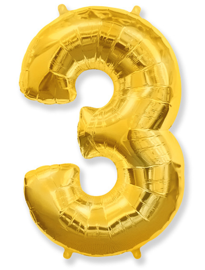 Фольгированная цифра-Золотая