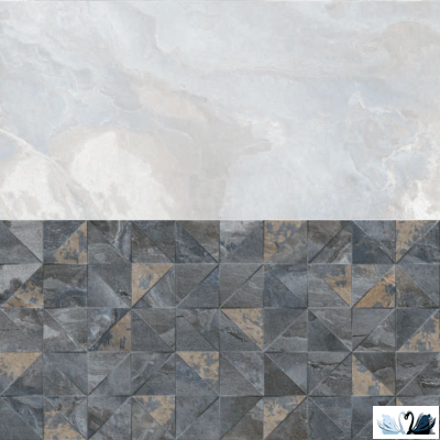 Плитка Eurotile Kota White Matt 30x60 см настенная матовая, рваный камень