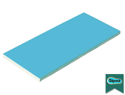 Плитка керамическая Aquaviva голубая, 244х119х9 мм