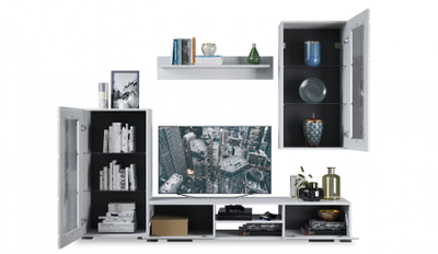 Гостиная Рио-1, белый глянец