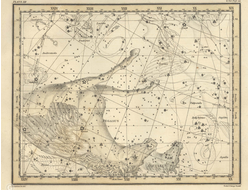 Картина обогреватель, фото старинной Карты созвездий Пегас, Малый конь