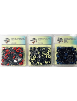 Карабин с вертлюгом и бусинкой  (S-1уп M-1уп L-1уп) цена указано за 3уп