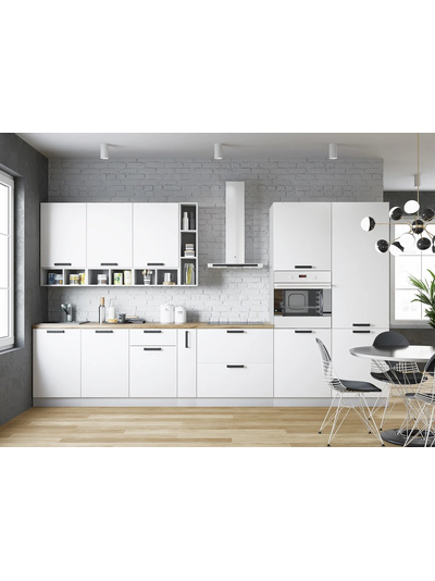 Кухня «Ройс» Белый софт модульная кухня