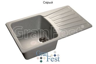 мойка Granfest STANDART  GF-S850L цвет  серый