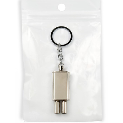 Брелок глушитель, металл, ХРОМ