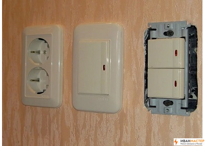 Монтаж выключателя света скрытой установки в квартире ИВАНМАСТЕР