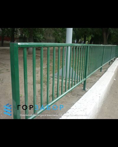 Оцинкованное газонное ограждение из профильной трубы