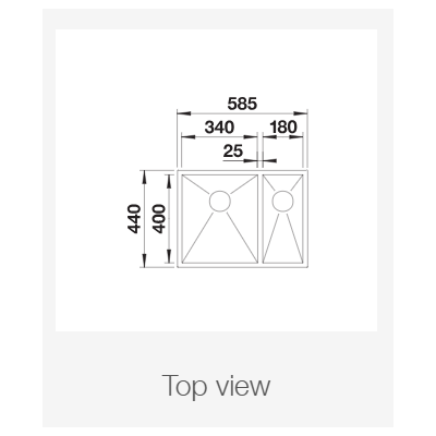 Мойка Blanco ZEROX 340/180-U
