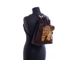 Рюкзак из натуральной замши, ручная вышивка бисером "Медведь"