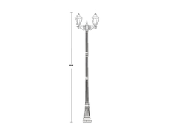 Садово-парковый светильник серии  Petersburg  2 (227см)