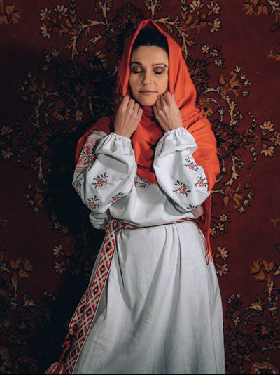 Платье-рубашка  «Розы».