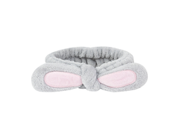 Повязка на голову Бантики (серая)