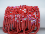 Французские пайетки №5011 Oriental Red 4 мм (нить ок. 1000 шт)