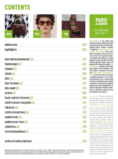 Pre-Collections Magazine Paris & London Autumn-Winter 2027