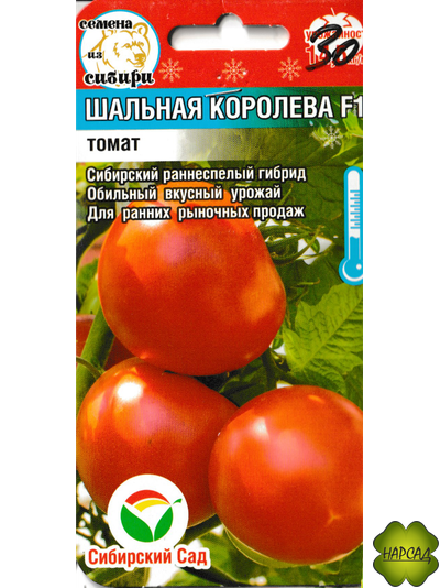 Томат "Шальная королева" (высокорослый, ранний)