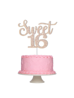 Топпер "Sweet 16" роуз голд