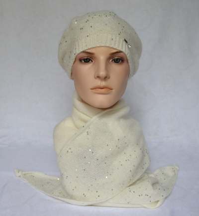 итальянский тонкий берет и шарф платок Vizio фото