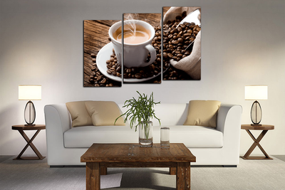 Модульная картина "Изысканный вкус кофе"