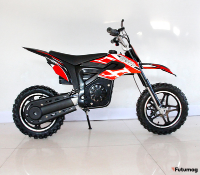 Электромотоцикл GreenCamel Питбайк DB400, 48V 1200W R10 быстросъемная батарея красный