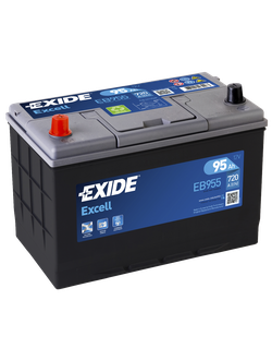 АККУМУЛЯТОР автомобильный EXIDE EXCELL EB955 (АЗИАТСКИЙ ТИП КОРПУСА) L+ 95Ah 720А (En)