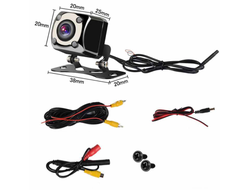 Видеокамера автомобильная RVC-AV009, с Led подсветкой, (передний или задний обзор), отключаемые парковочные линии