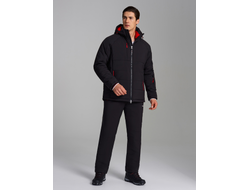 Утепленный спортивный костюм мужской  18SKM-1547 (черный)