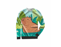 Свитшот 3D с полной запечаткой Капибара, Kapibara-san №12