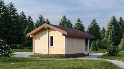 Гостевой домик для базы отдыха 27 м2