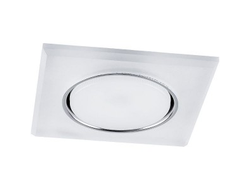 Светильник встраиваемый Feron GX53 Квадрат подсветка 4K белый матовый хром 120(80)x40 CD5022 32661