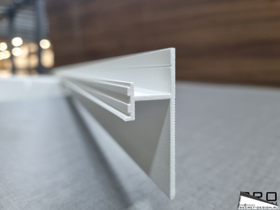 ТЕНЕВОЙ ПЛИНТУС PRO DESIGN - БЕЛЫЙ - 7209