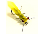 Мухо-мормышка Веснянка крылатка жёлтая вес.0.10gr.17mm. d-4.0mm купить