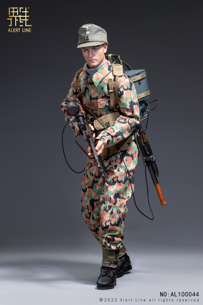 Немецкий солдат - Коллекционная ФИГУРКА 1/6 WWII German Waffen-SS Soldier (AL100044) - Alert Line