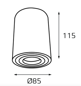 Накладной светильник ABRIS MEGALIGHT M02-85115