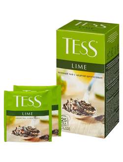 Чай Tess Lime зеленый с лаймом 25 пакетиков