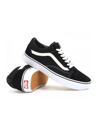 Vans Old Skool Platform Black White