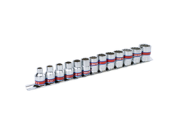 Набор торцевых головок 3/8", двенадцатигранные, 1/4"-13/16", 13 предметов KING TONY 3013SR