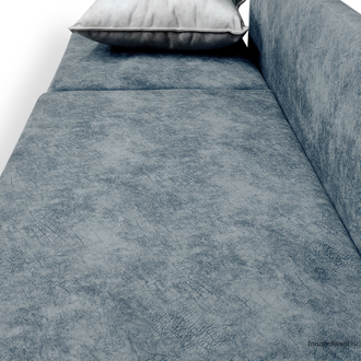 Кушетка Лилия-2, Серая/слоновая кость, правая (модификация 1)